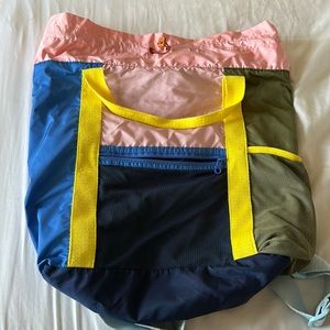 Color block backpack